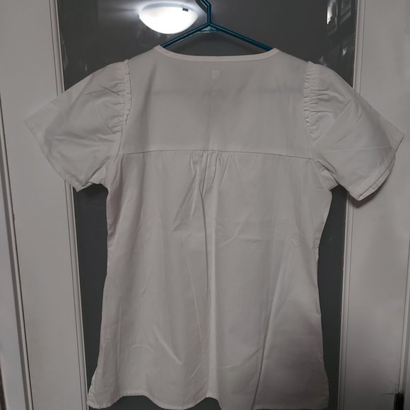 WonderWink Women's Four-Stretch Sporty Button Front Scrub Jacket Gray Size Small - Picture 6 of 7